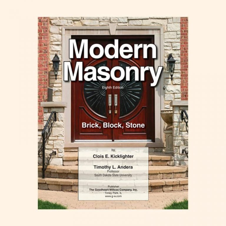 Book Image Modern Masonry Brick, Block, Stone