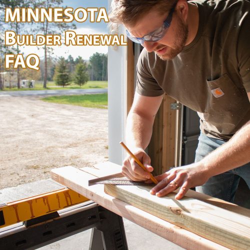 Minnesota Builder Renewal FAQ