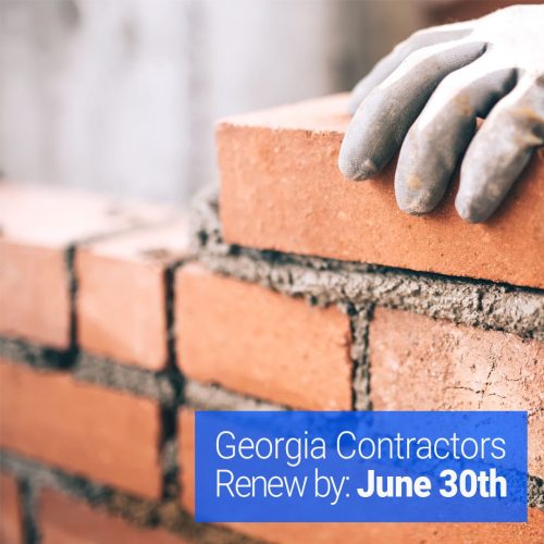 Georgia Contractor Licensing Renewal FAQ’s