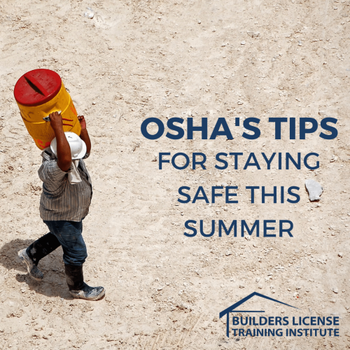 OSHA Tips for Staying Safe This Summer