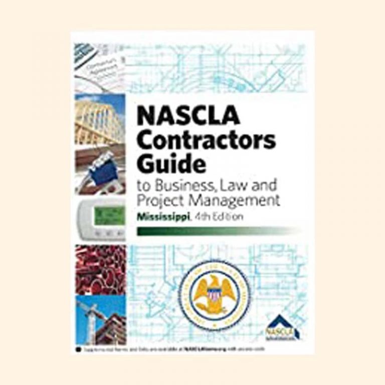 Book Image NASCLA Contractors Guide to Business, Law and Project Management Mississippi