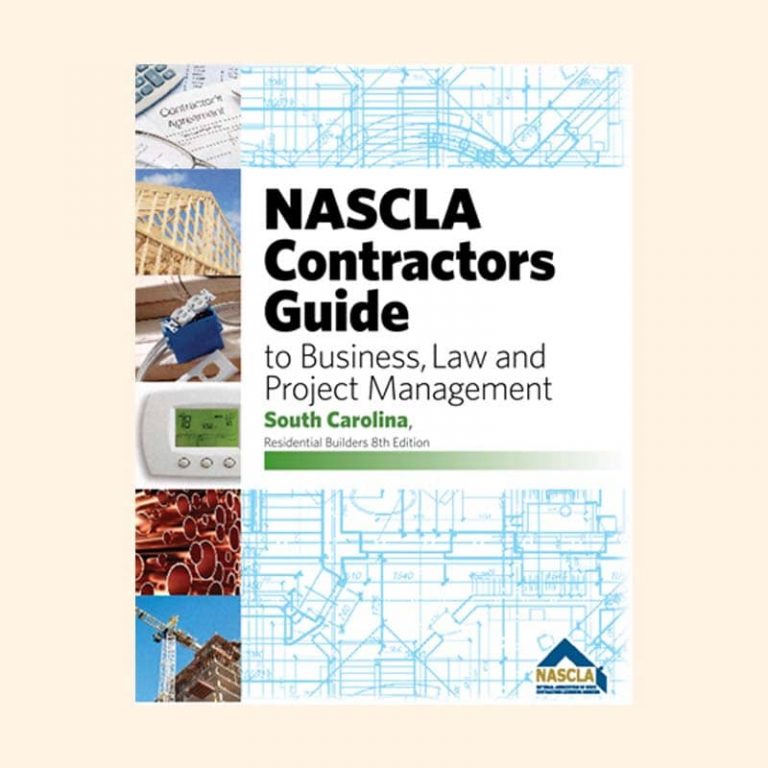 Book Image NASCLA Contractors Guide to Business, Law and Project Management South Carolina