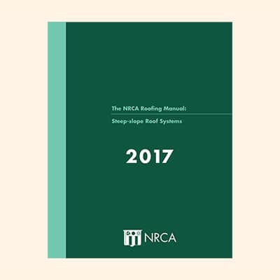 Book Image NRCA Roofing Manual Steep-Slope Roof Systems, 2017